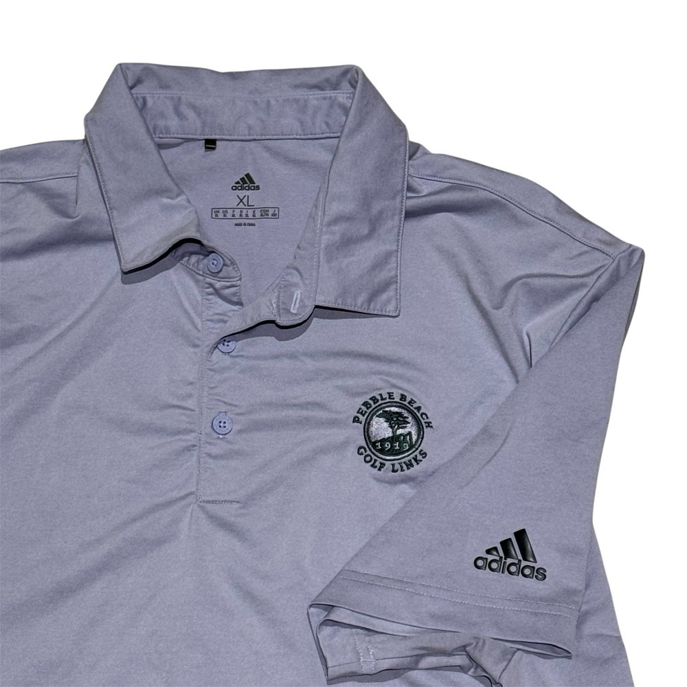 Adidas Men's XL Polo - Pebble Beach Golf Link - Pale Lavender Color - Picture 8 of 12